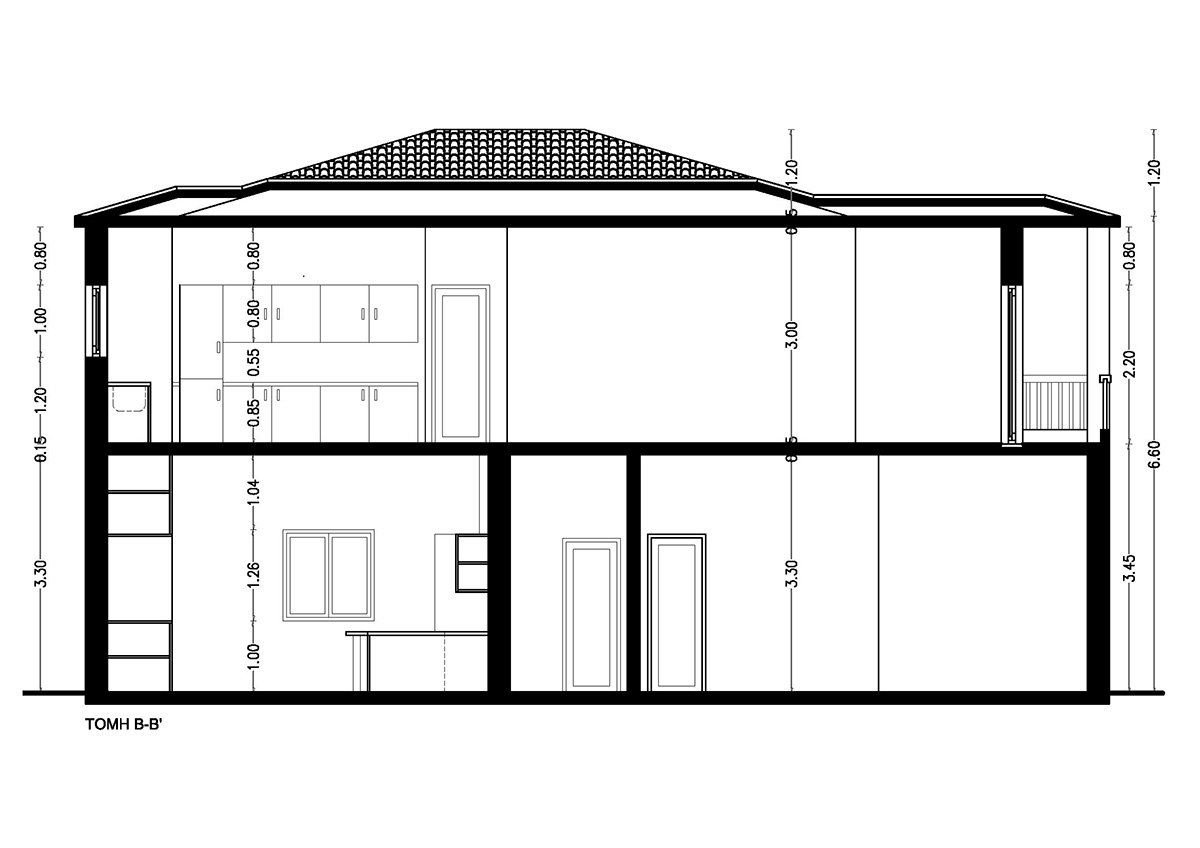 Upper floor addition | architectural study in Argalasti, Pelion