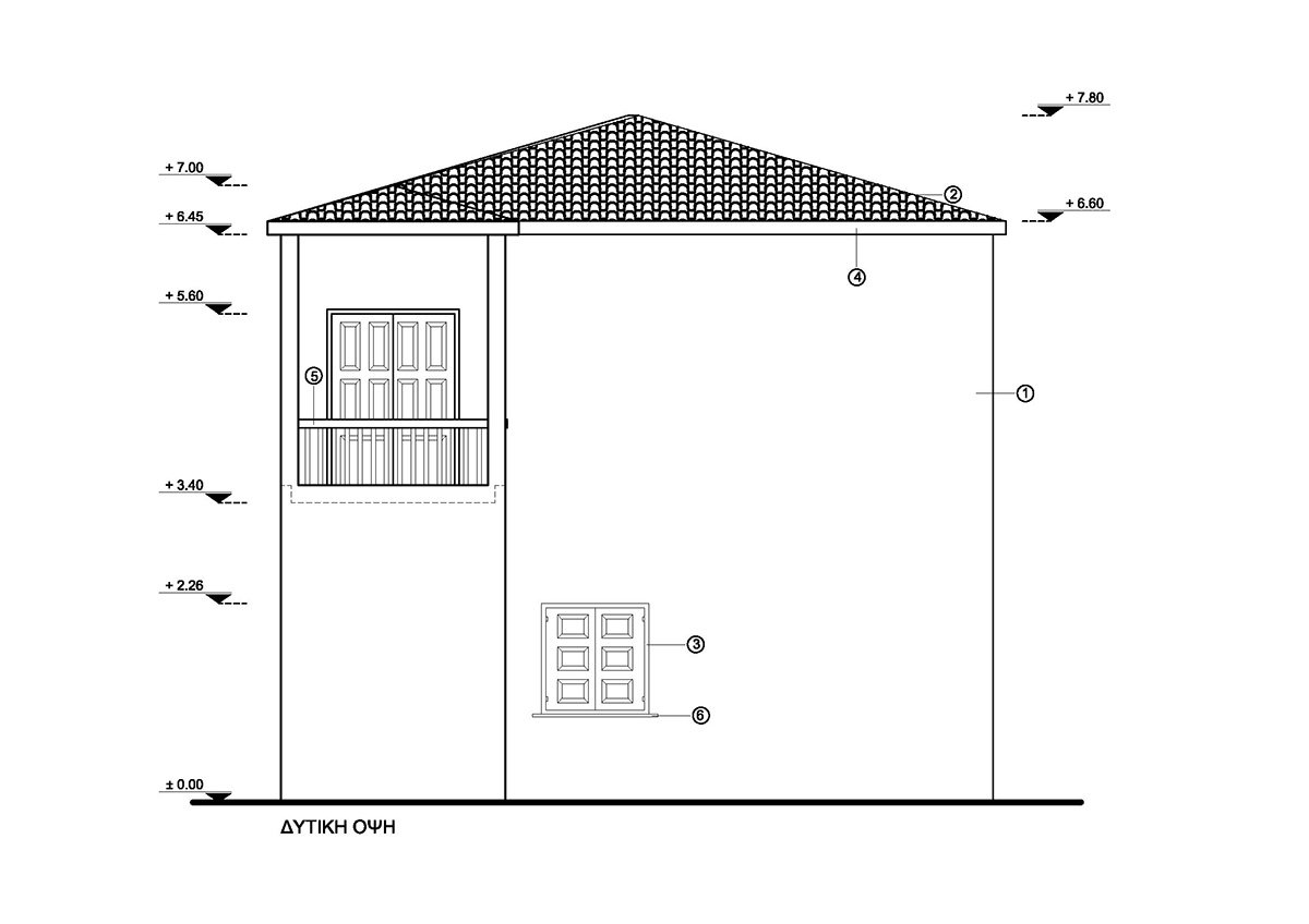 Upper floor addition | architectural study in Argalasti, Pelion