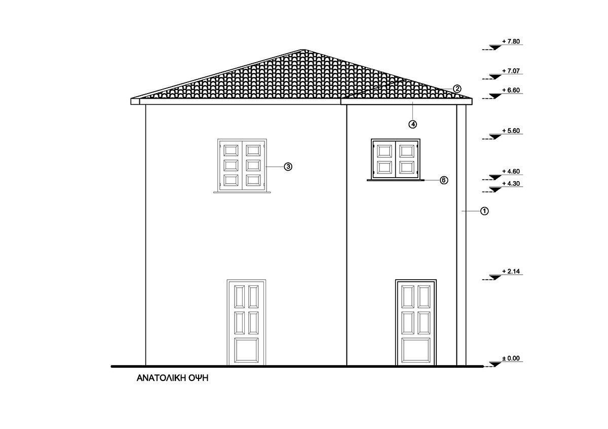 Upper floor addition | architectural study in Argalasti, Pelion